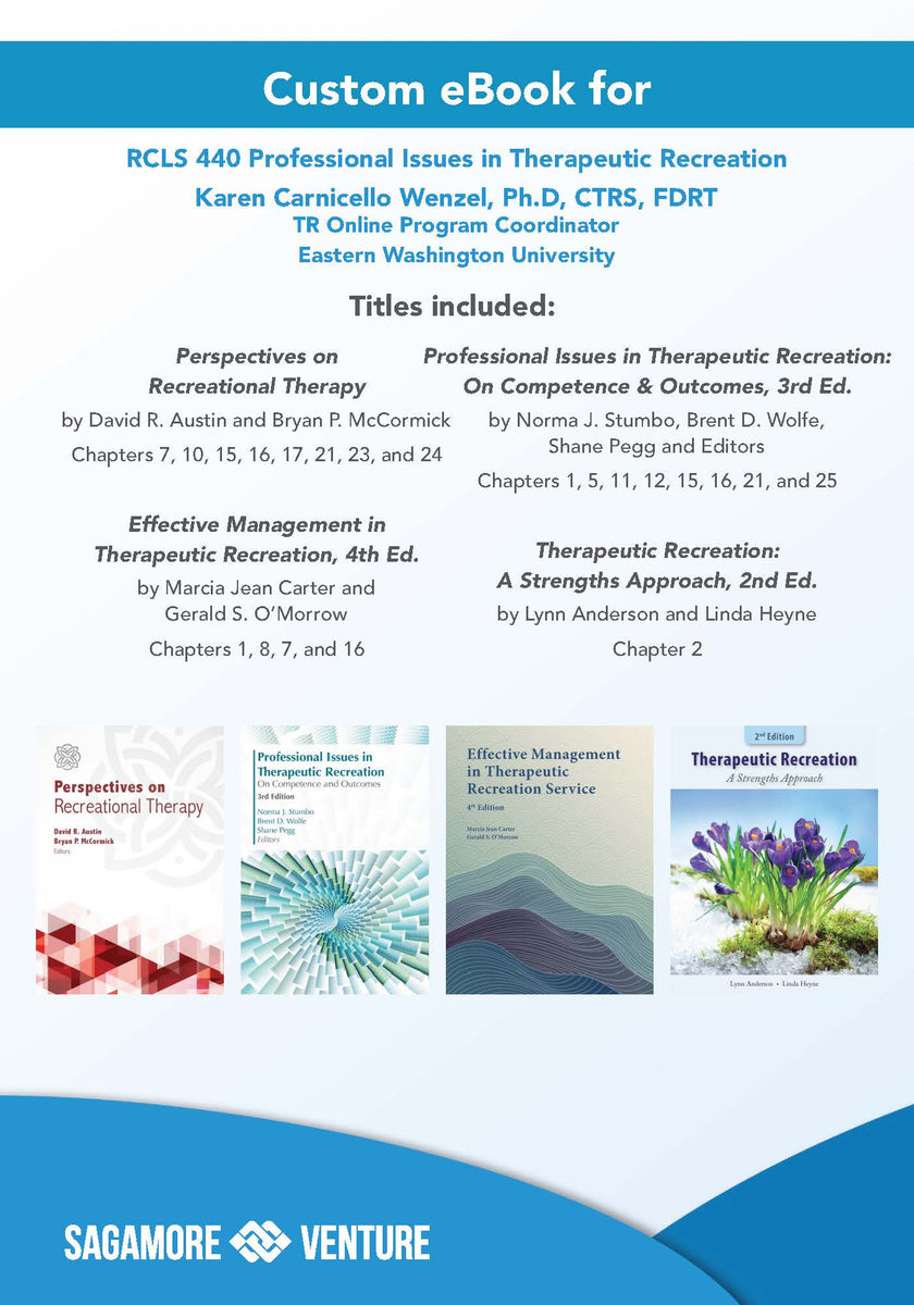 RCLS 440 Professional Issues in Therapeutic Recreation Sagamore