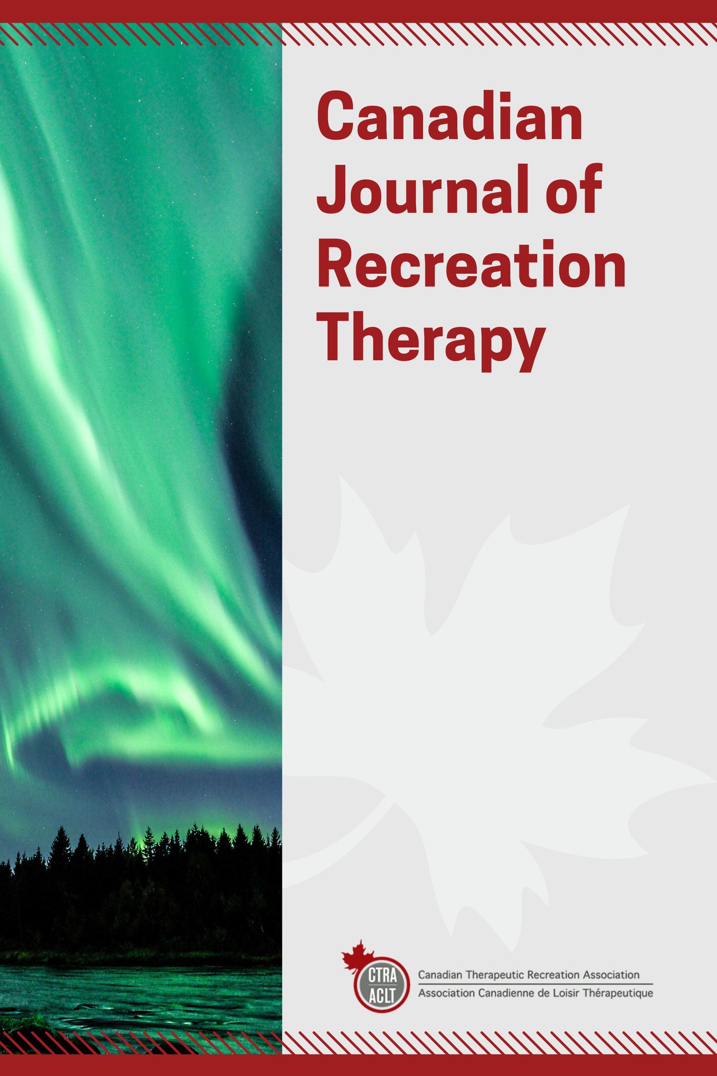 Canadian Journal of Recreation Therapy SagamoreVenture Publishing