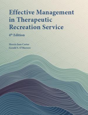 Effective Management in Therapeutic Recreation Service, 4th ed. - eBook