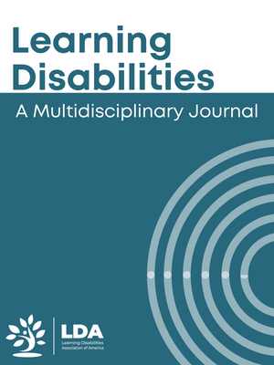 Learning Disabilities - A Multidisciplinary Journal